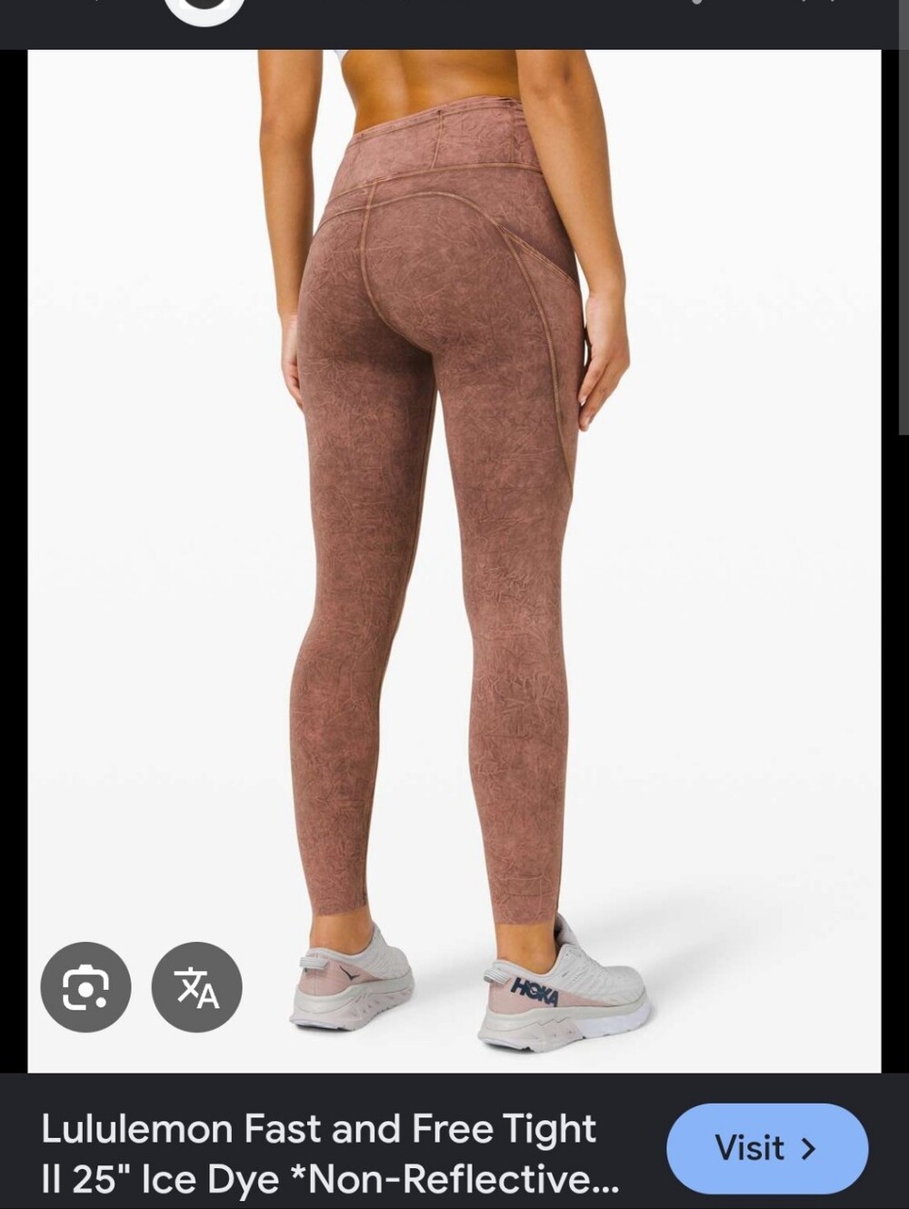 LULULEMON SIZE 6 TO DYE FOR High-Waist Leggings with Stitch Detailing